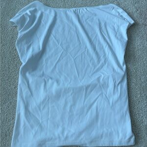 Amazon White Cap Sleeve Tee Classic Crew Neck